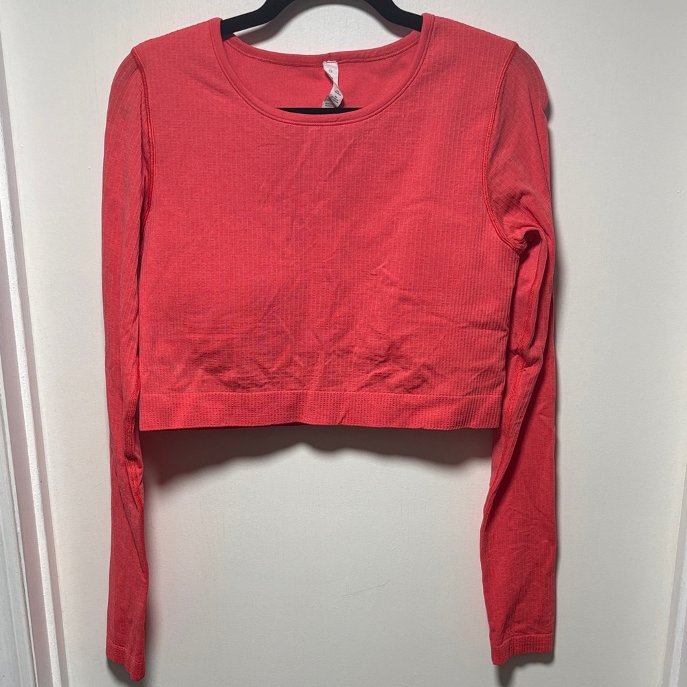 Lululemon ebb to street cropped top size 12